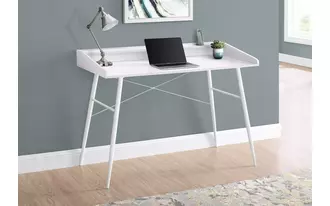 computer desk - 48 l - white - white metal