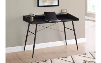 computer desk - 48 l - black - black metal