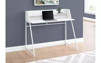 computer desk - 48 l - white - white metal