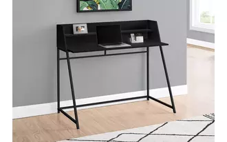 computer desk - 48 l - black - black metal