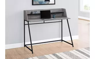 computer desk - 48 l - grey - black metal