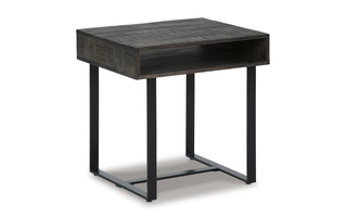 RECTANGULAR END TABLE Kevmart Grayish Brown/BlackT828-3 ASHLEY
