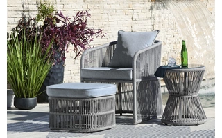 CHAIR/OTTO W/CUSH/TABLE (3/CN) Coast Island GrayP313-046 ASHLEY FURNITURE