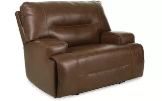 pwr recliner/adj headrest francesca in auburn by ashley