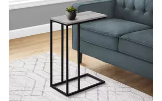 Ashley  accent table - 25 h - grey - black metal in 