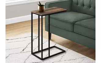 Ashley  accent table - 25 h - brown reclaimed - black metal in 