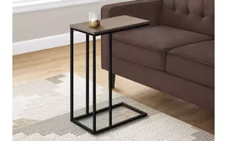 Ashley  accent table - 25 h - dark taupe - black metal in 