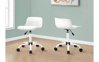 office chair - white juvenile - multi-position  in  by monarch specialties