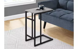 accent table - 24 h - grey - black metal  