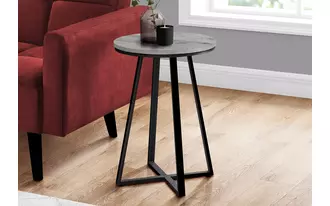 accent table - 22 h - grey - black metal