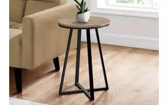 accent table - 22 h - dark taupe - black metal