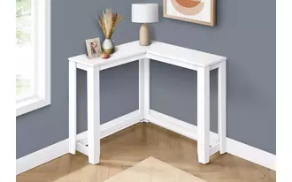 accent table - 36  - white corner console  