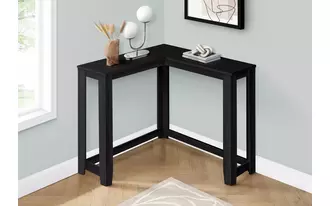 accent table - 36  - black corner console  