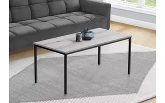 coffee table - 40 l - grey - black metal  