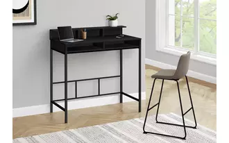 computer desk - 48 l - black - black standing height