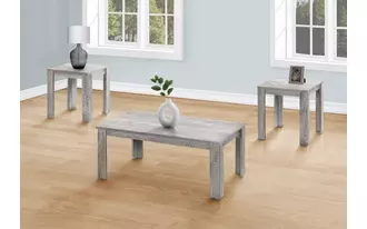 table set - 3pcs set - industrial grey