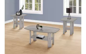 table set - 3pcs set - industrial grey