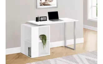 computer desk - 55 l - white left or right facing