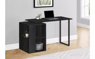 computer desk - 55 l - black oak left or right facing