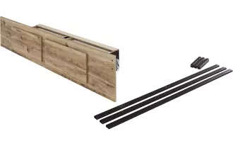 Ashley hyanna twin/full under bed storage in tan brown