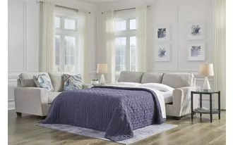 queen sofa sleeper cashton in ice by ashley