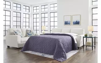 queen sofa sleeper cashton in snow by ashley
