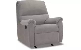 rocker recliner miravel in slate by ashley