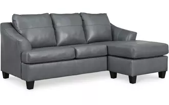 sofa chaise genoa steel