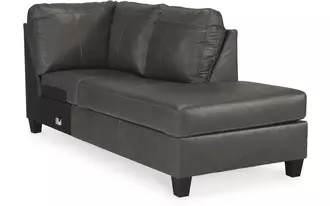 Ashley valderno raf corner chaise in fog