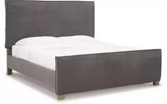 king/cal king uph panel ftbd krystanza weathered gray