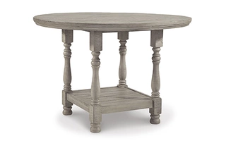 ROUND DRM COUNTER TABLE Harrastone D816-13 ASHLEY