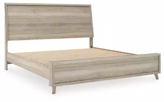 Ashley hasbrick king panel footboard in tan