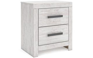 TWO DRAWER NIGHT STAND Cayboni WhitewashB3788-92 ASHLEY