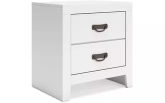 two drawer night stand binterglen in white by ashley
