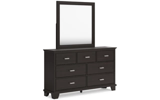 BEDROOM MIRROR Covetown Dark BrownB441-36 ASHLEY