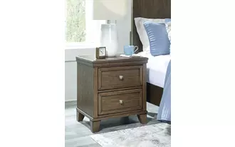 two drawer night stand shawbeck in medium brown by ashley