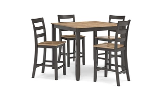 DRM COUNTER TABLE SET (5/CN) Gesthaven Natural/BrownD396-223 ASHLEY