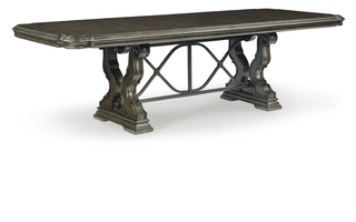 RECT DRM EXTENSION TABLE BASE Maylee Dark BrownD947-55B ASHLEY