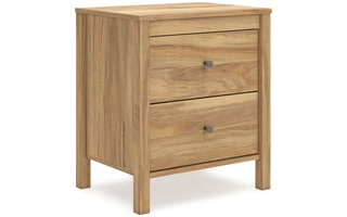 TWO DRAWER NIGHT STAND Bermacy BrownEB1760-292 ASHLEY