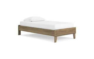 TWIN PLATFORM BED Deanlow HoneyEB1866-111 ASHLEY