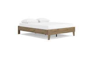 QUEEN PLATFORM BED Deanlow HoneyEB1866-113 ASHLEY