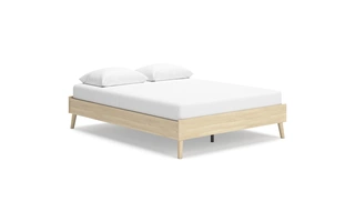 QUEEN PLATFORM BED Cabinella TanEB2444-113 ASHLEY
