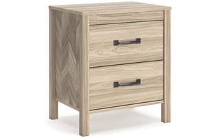 TWO DRAWER NIGHT STAND Battelle TanEB3929-292 ASHLEY