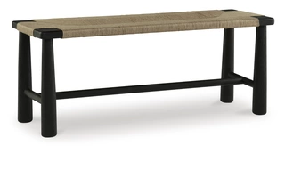 ACCENT BENCH Acerman Black/NaturalA3000684 ASHLEY