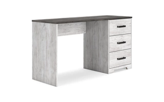 home office desk shawburn white/dark charcoal grayH4121-34 ashley