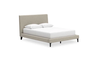 QUEEN UPH BED W/ROLL SLATS ASHLEY Cielden Two-tone B1199-81