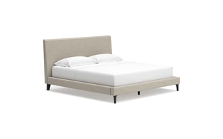 KING UPH BED W/ROLL SLATS ASHLEY Cielden Two-tone B1199-82