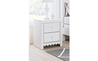 TWO DRAWER NIGHT STAND Mollviney WhiteB2540-92 ASHLEY