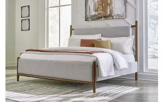 Ashley lyncott k/ck uph hdbd/ftbd/slats in brown