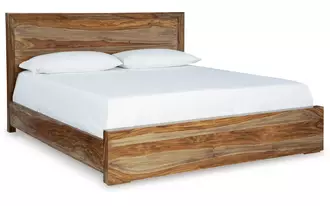 Ashley dressonni king/cal king panel hdbd/ftbd in brown